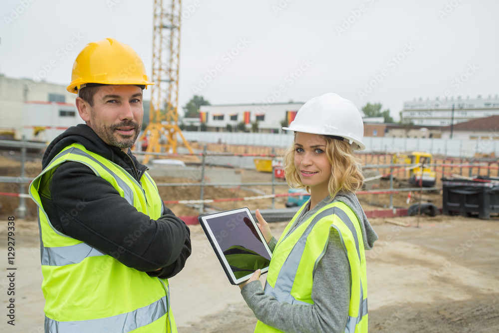 Obraz premium Construction manager architect