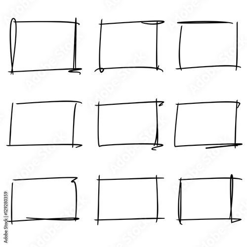 grunge rectangle frames