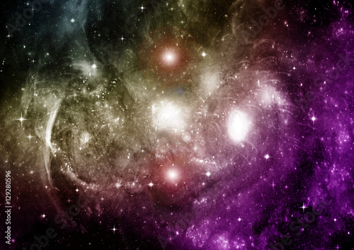 galaxy in a free space