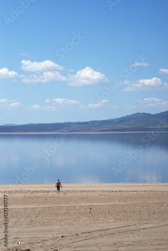 men on beach