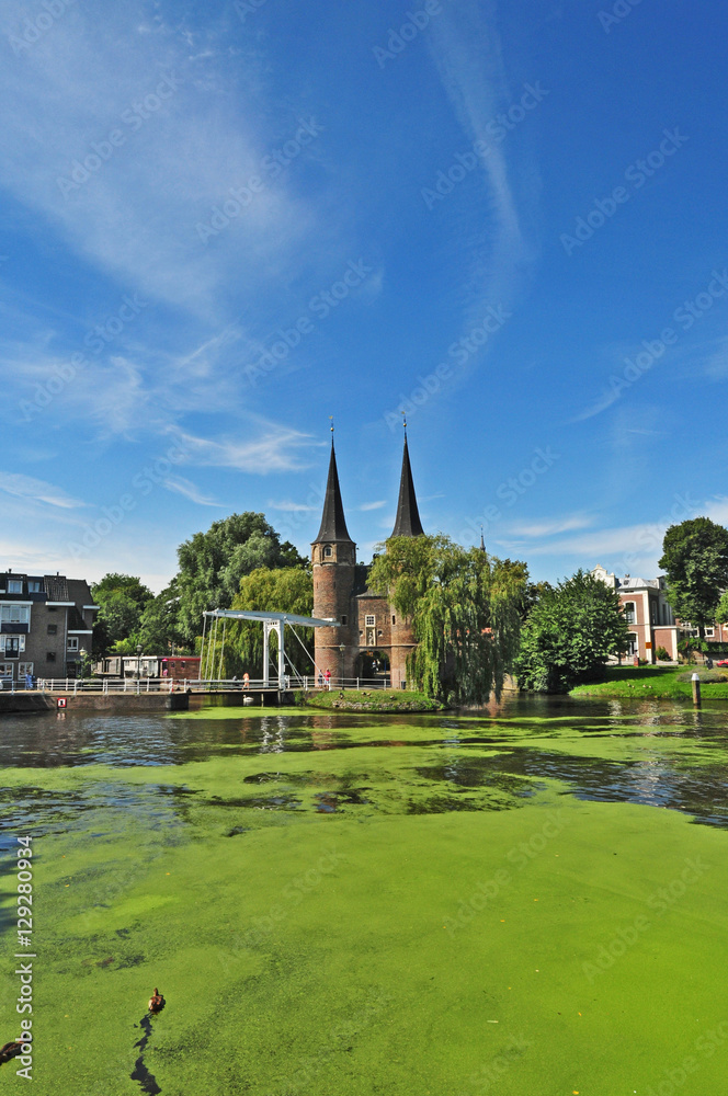 Delft, Olanda - Paesi Bassi, Delftse Vliet e Oostpoort