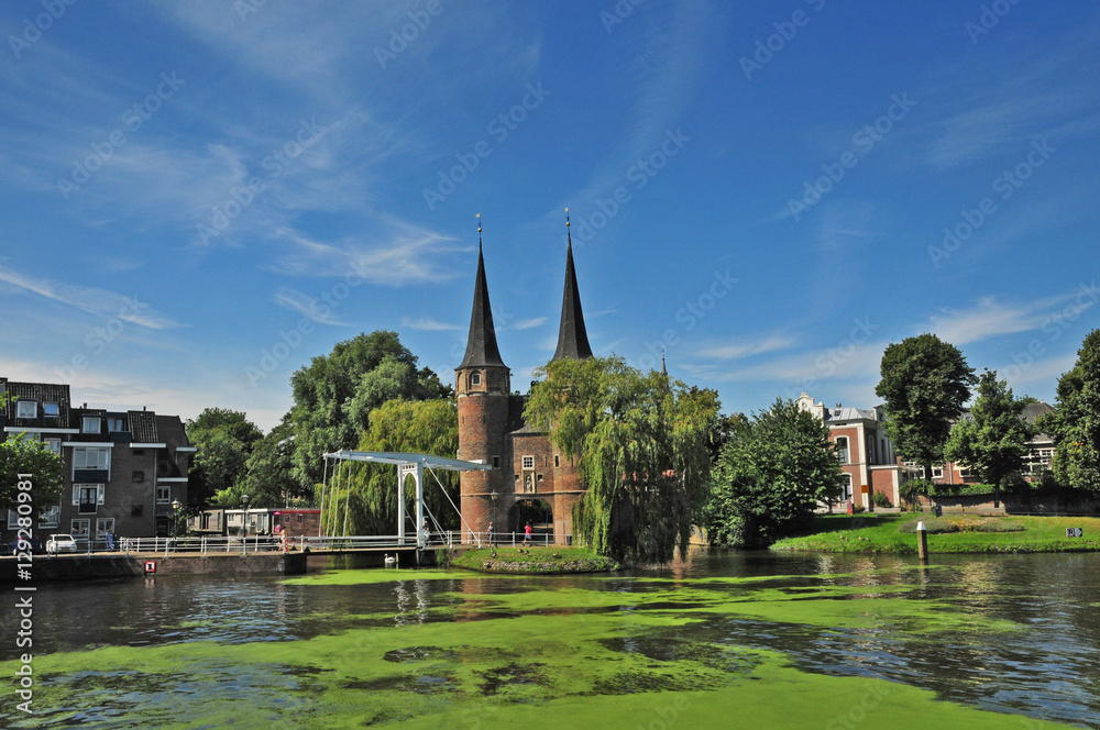 Delft, Olanda - Paesi Bassi, Delftse Vliet e Oostpoort