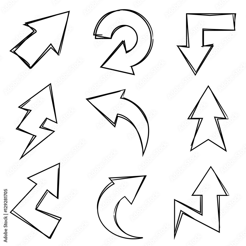 hand drawn arrows hand drawn arrows