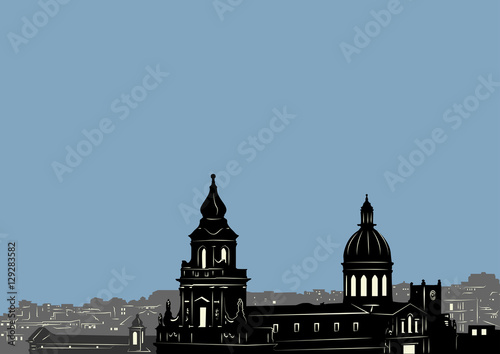 Chiesa barocca con cupola