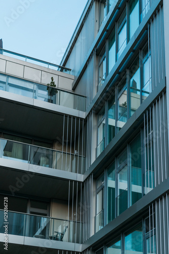 modern office facade with blue windows © Robert Herhold