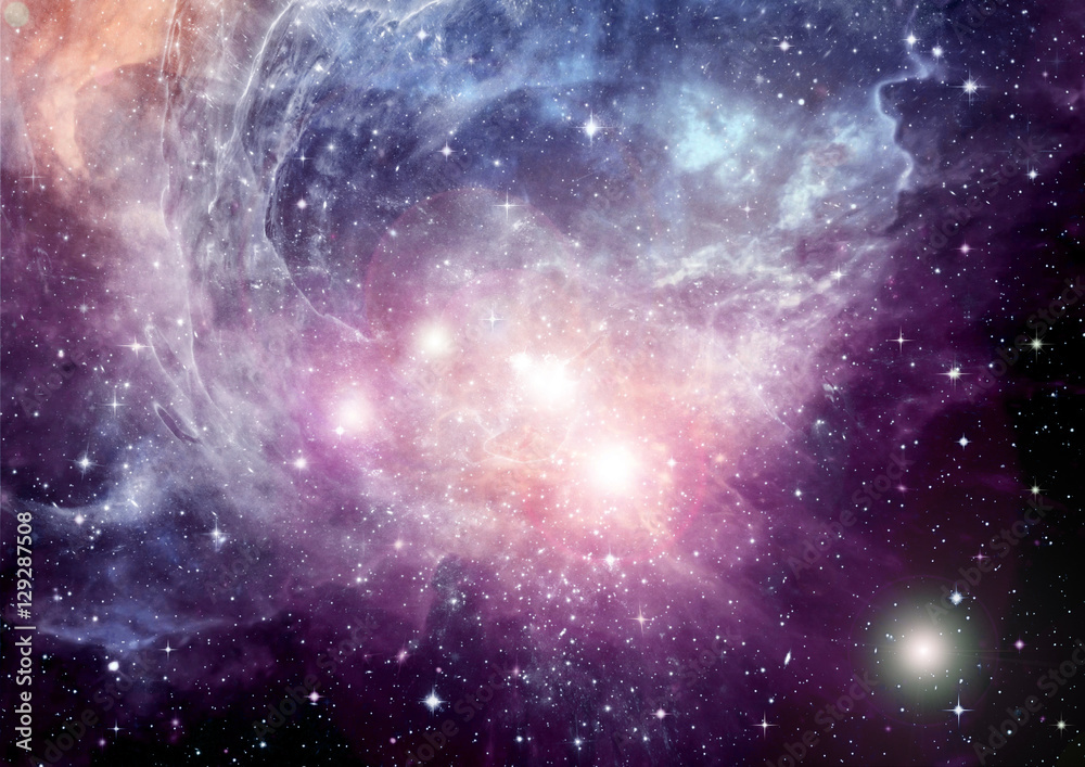 Fototapeta premium galaxy in a free space