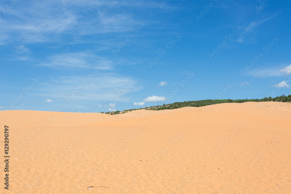 red sand dune desert in Mui Ne, Vietnam red sand dune desert in Mui Ne, Vietnam