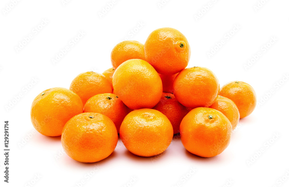 tangerine or mandarin fruit isolated on white background tangerine or mandarin fruit isolated on white background