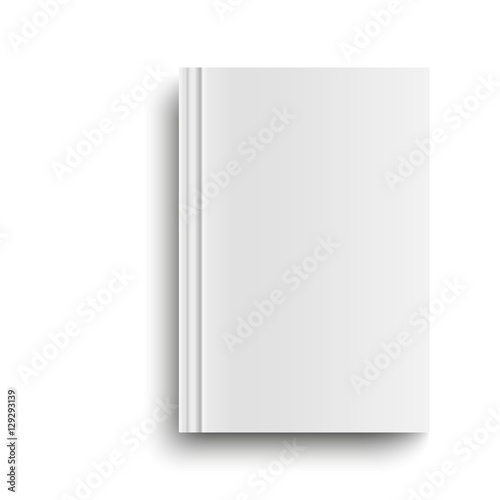 Empty magazine, album or book template Isolated on white background.
Object for design and branding. Vector illustration. EPS10.