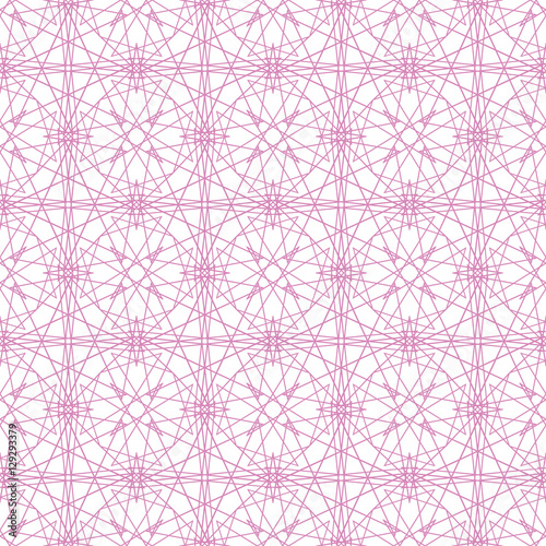 Seamless abstract ornament pattern isolated on white (transparent) background. Elegant wrapping design. Vector illustration