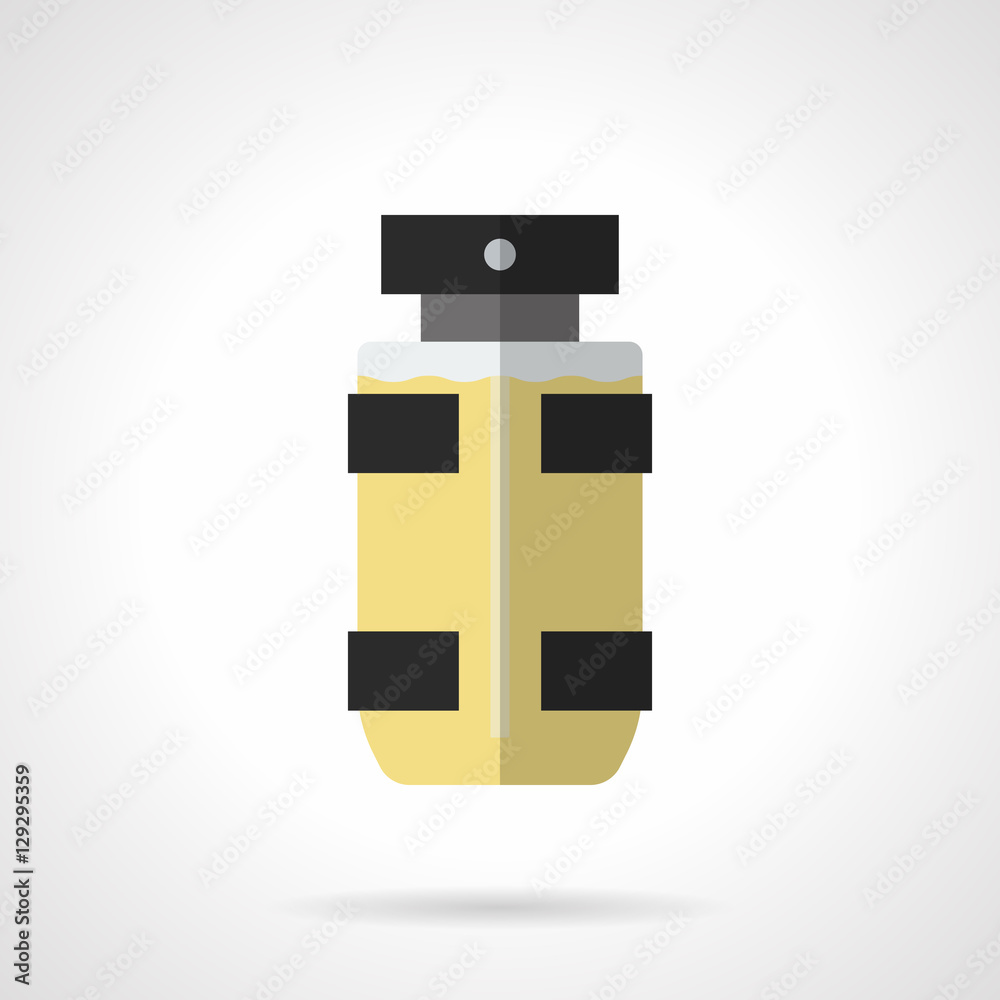 Fototapeta premium Eau de toilette for men flat color vector icon