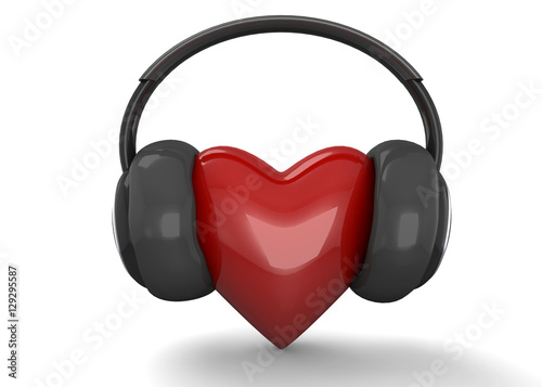 I Love To Listen The Music - 3d Concept