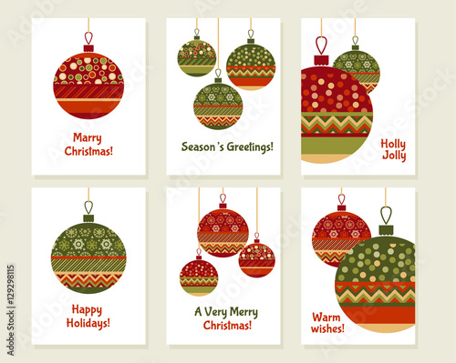 assorted decorative xmas ba...