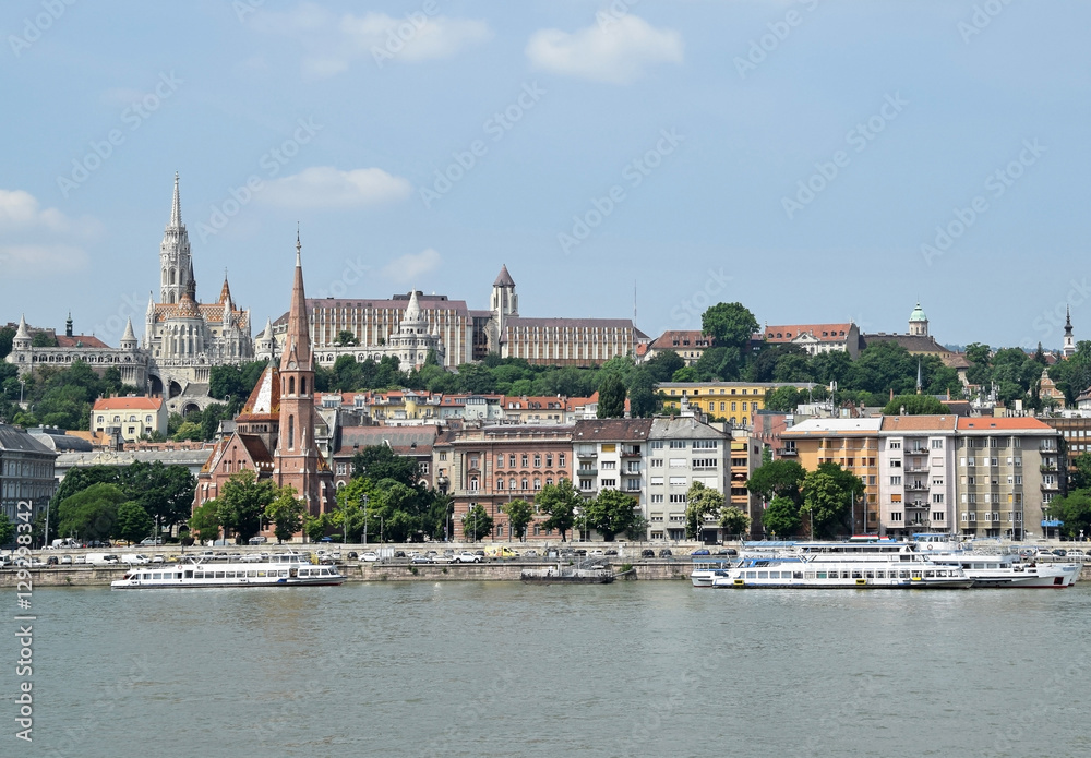 Churches and old building of Budapest, Hungary