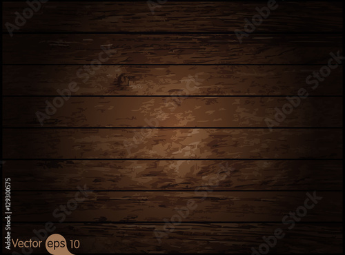 Dark wood texture. Vector