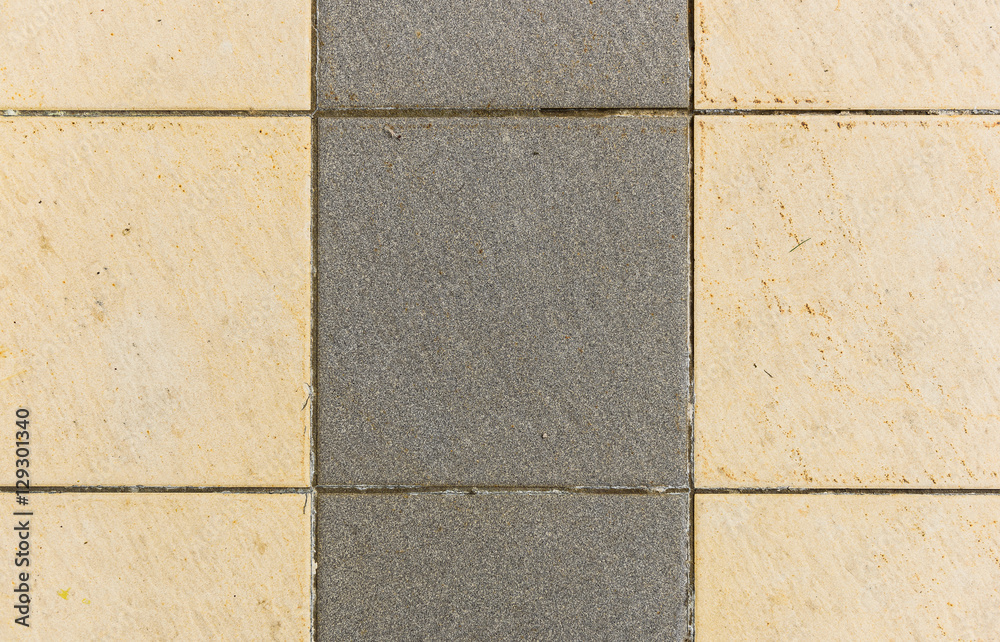 Naklejka premium Interior or exterior bathroom or kitchen square ceramic tiles.