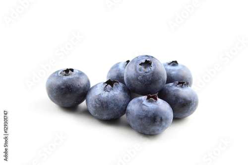 blueberry fruits isolated on a white background