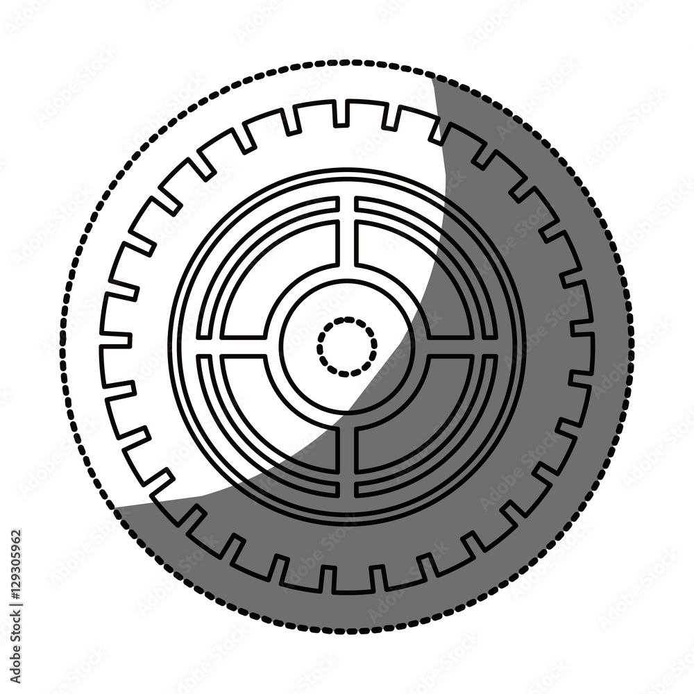 Gear icon. Cog circle wheel machine part and technology theme. Isolated design. Vector illustration Gear icon. Cog circle wheel machine part and technology theme. Isolated design. Vector illustration