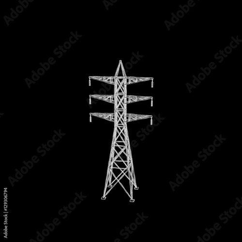 Power transmission tower. I...