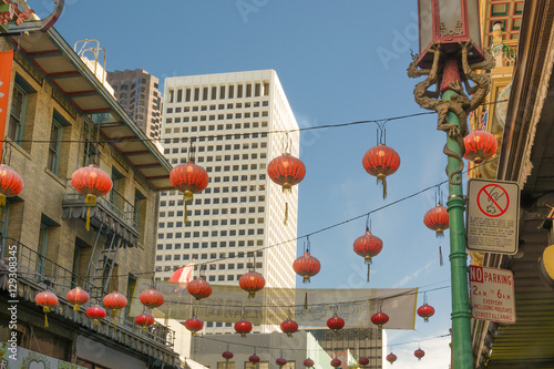 Red lanterns in San Francisco Chinatown