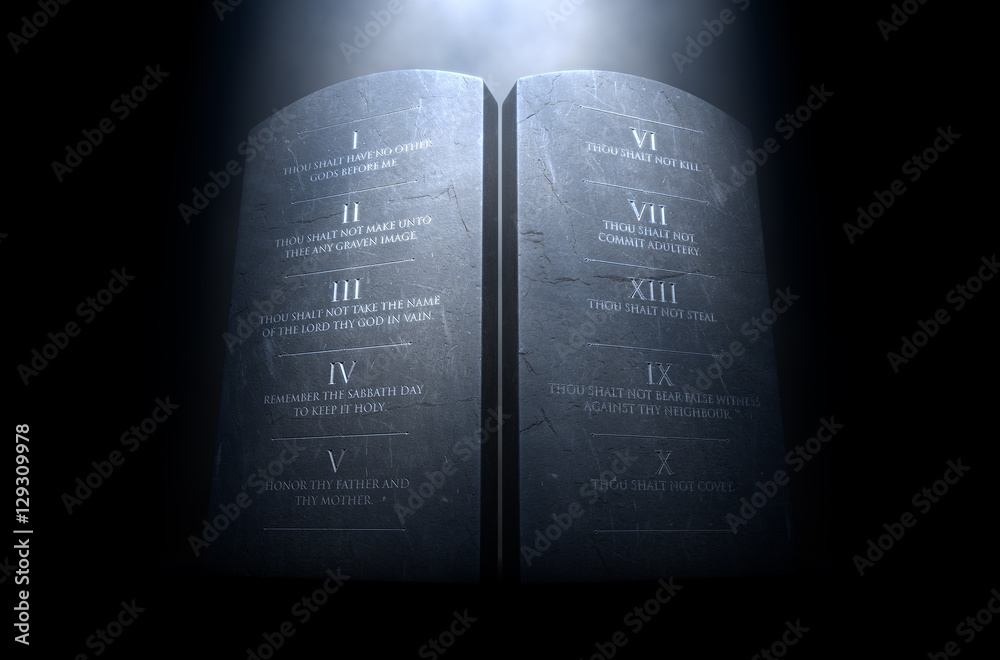 Fototapeta premium Ten Commandments
