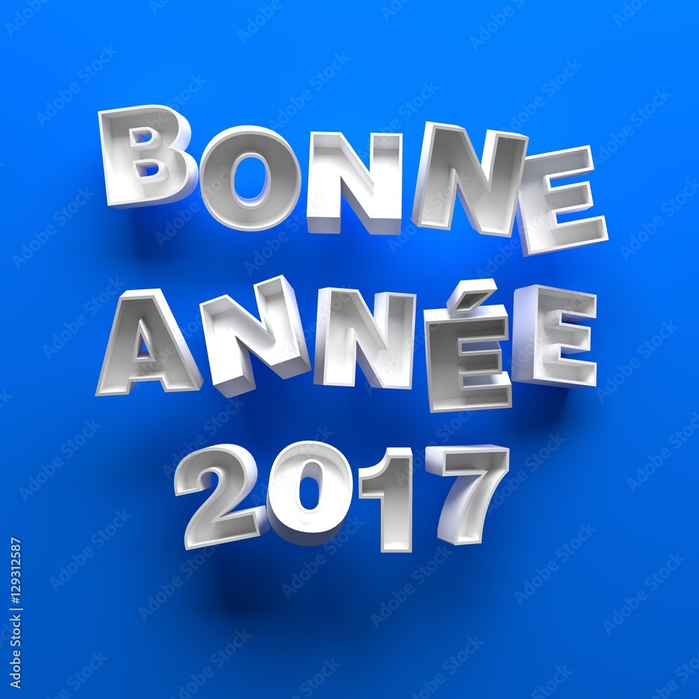 Fototapeta premium CARTE DE VOEUX 2017 - Bonne année