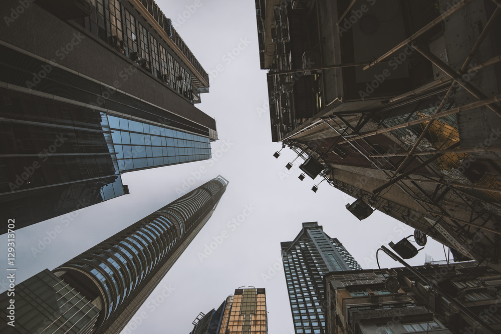 Fototapeta premium Skyscrapers in Hong Kong