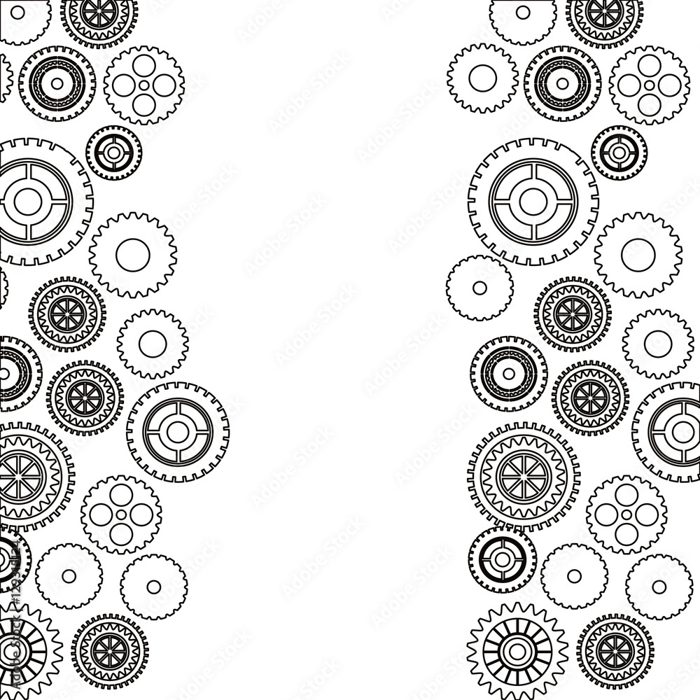Gears icon. Cog circle wheel machine part and technology theme. Isolated design. Vector illustration Gears icon. Cog circle wheel machine part and technology theme. Isolated design. Vector illustration