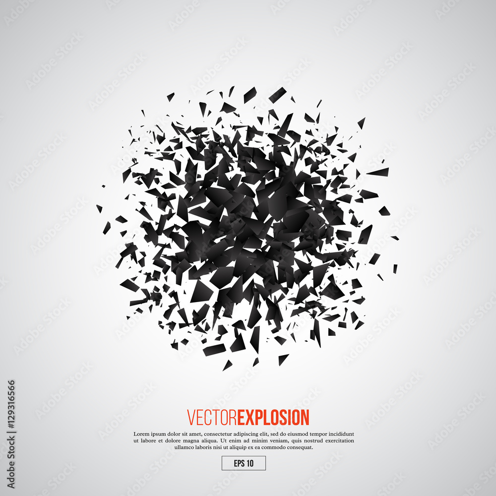 Abstract black explosion. Abstract black explosion.