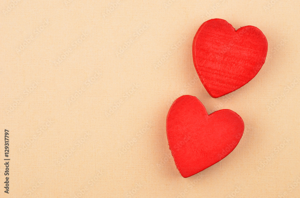 Heart on cardboard background Heart on cardboard background