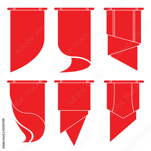 Free Download red ribbons, banners - GFXLoad