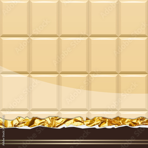 White Chocolate pattern. Vector Illustration