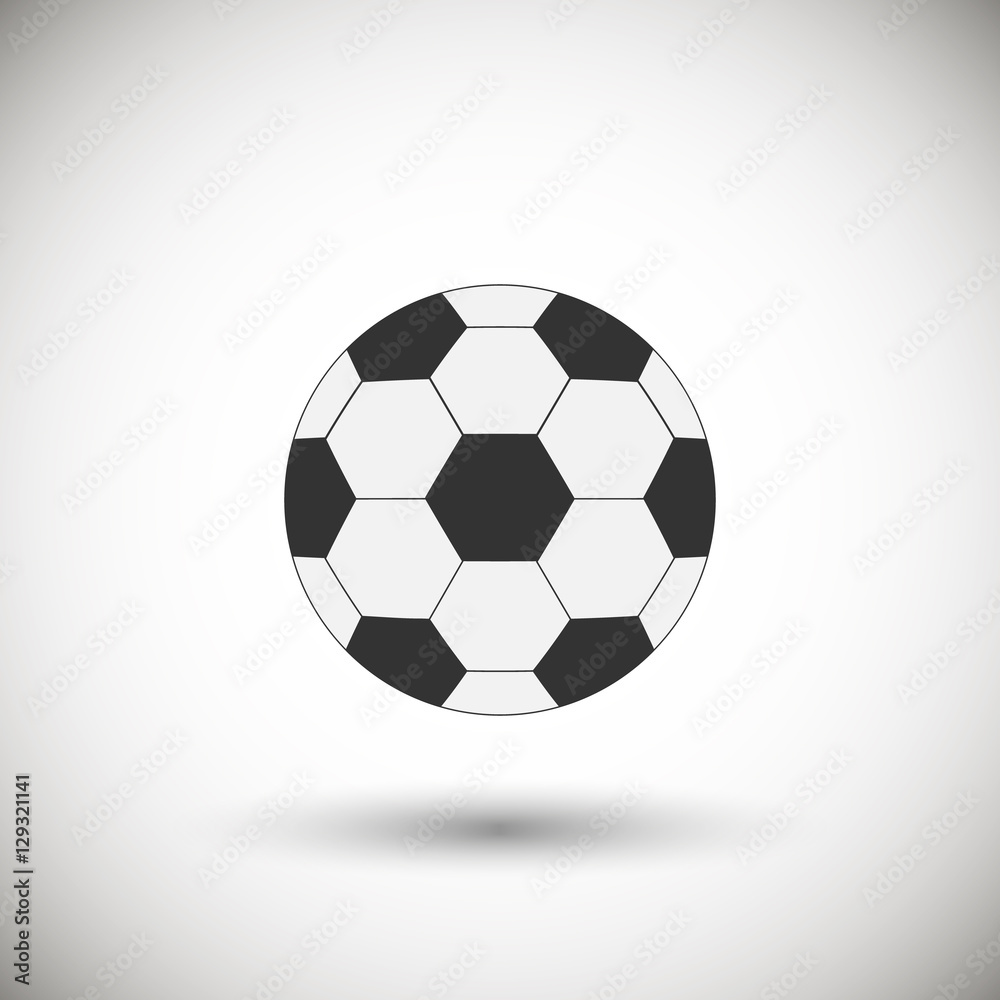 Obraz premium Football ball vector icon.