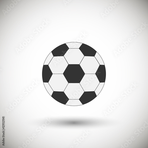 Football ball vector icon.
