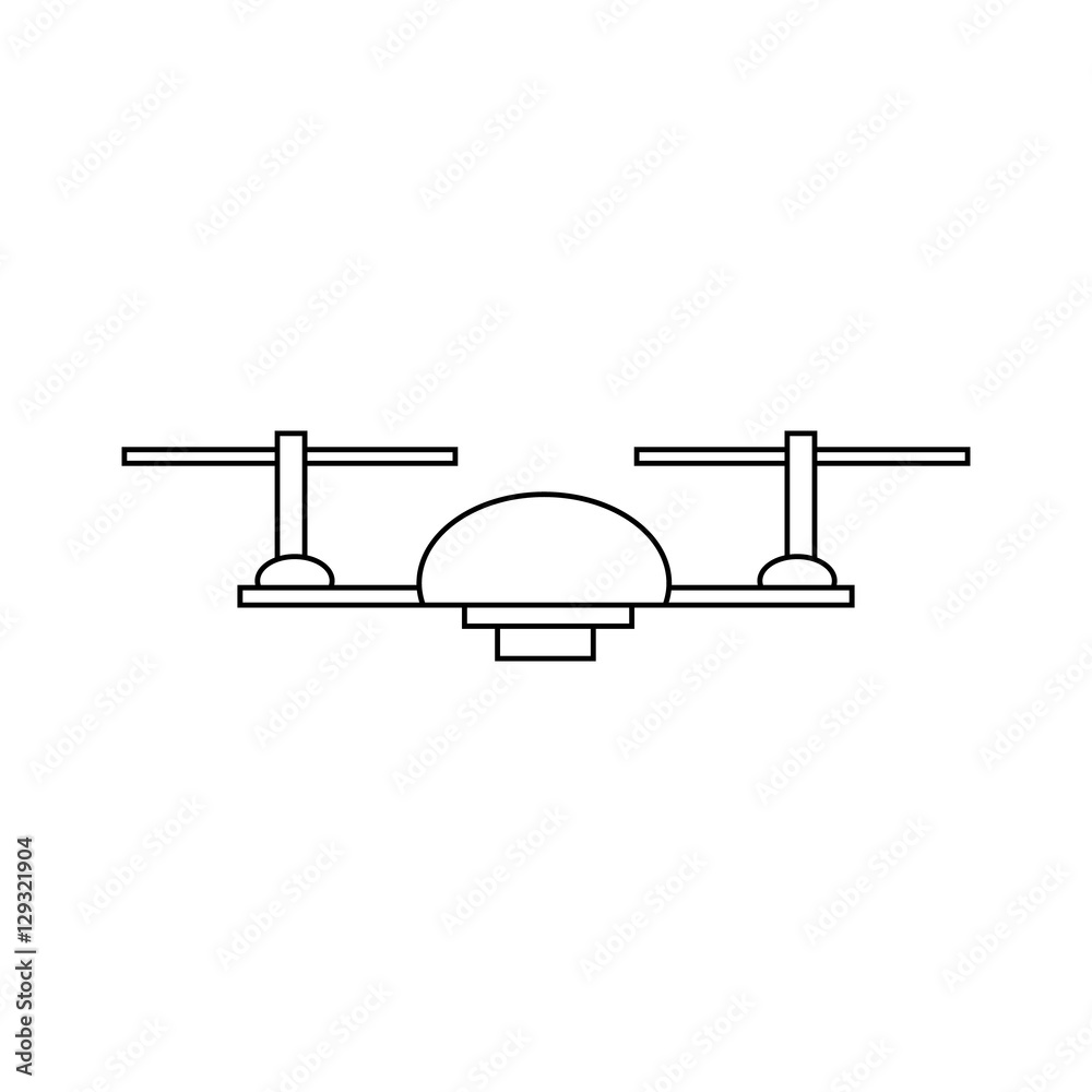 Drone Silhouette Vector Drone Silhouette Vector