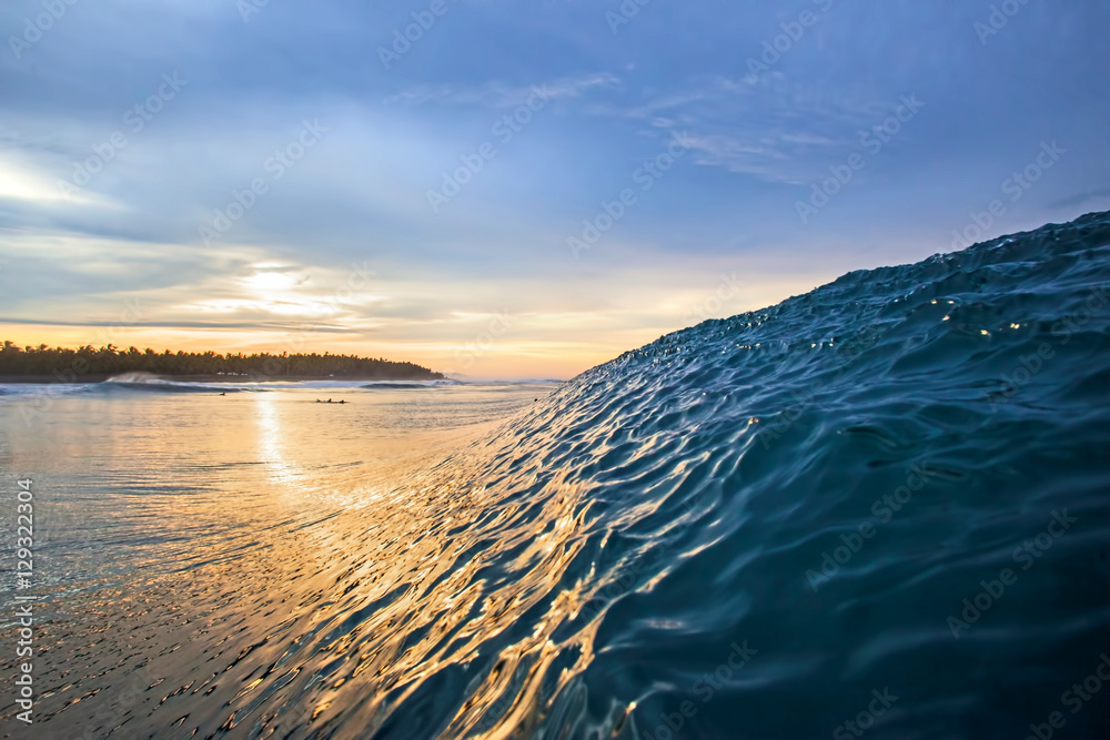 reflection of sunlight on the ocean water