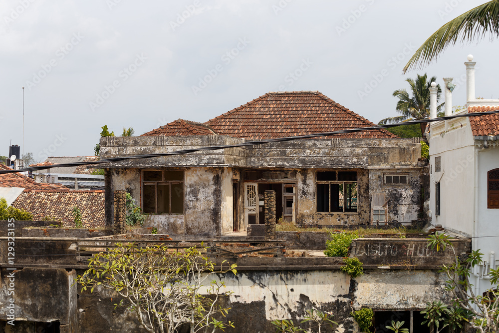 Old street in Galle fort, Sri Lanka Old street in Galle fort, Sri Lanka