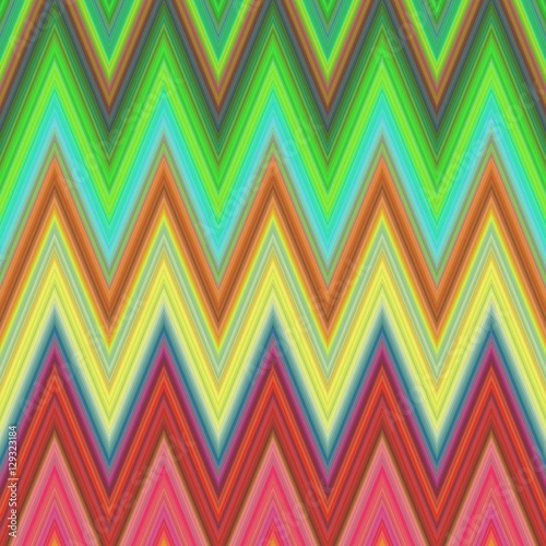 Multicolored zig zag stripe pattern background