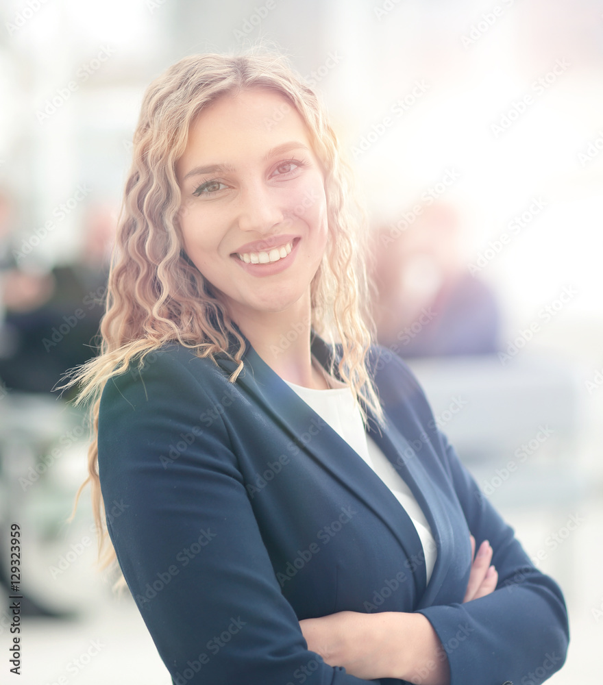 Portrait of happy smiling business woman Portrait of happy smiling business woman