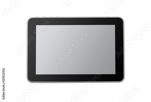 Tablet PC isolated on white background
