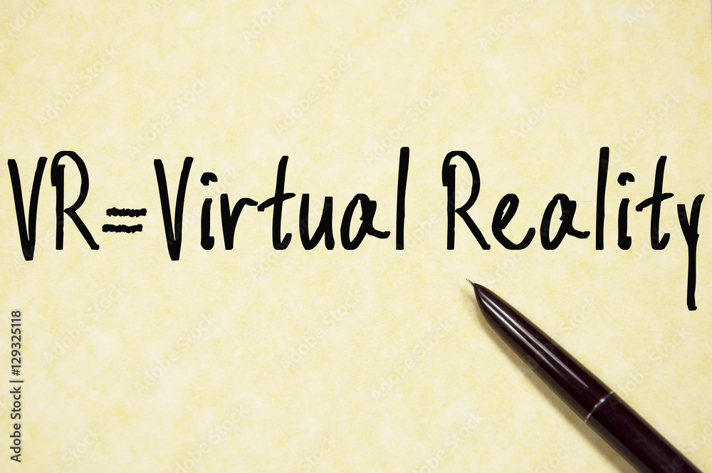 virtual reality text write on paper virtual reality text write on paper
