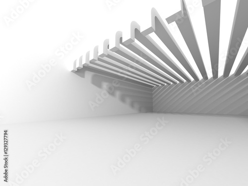 Abstract Interior White Architecture Background