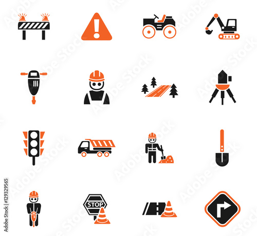road repairs icon set