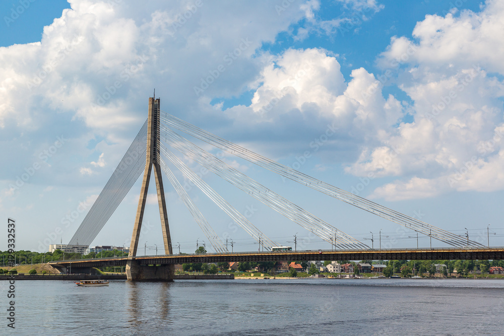 Vansu bridge in Riga