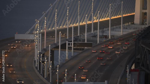 Time lapse of the Bay Bridge at San Francisco, California