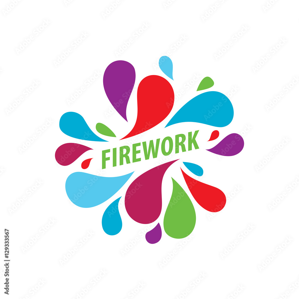 vector logo firework