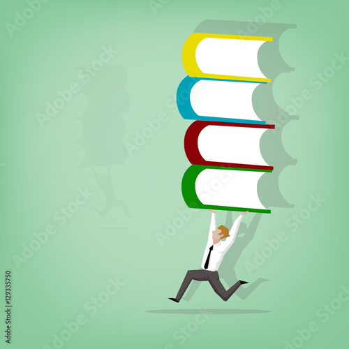 businessman carrying out work at home