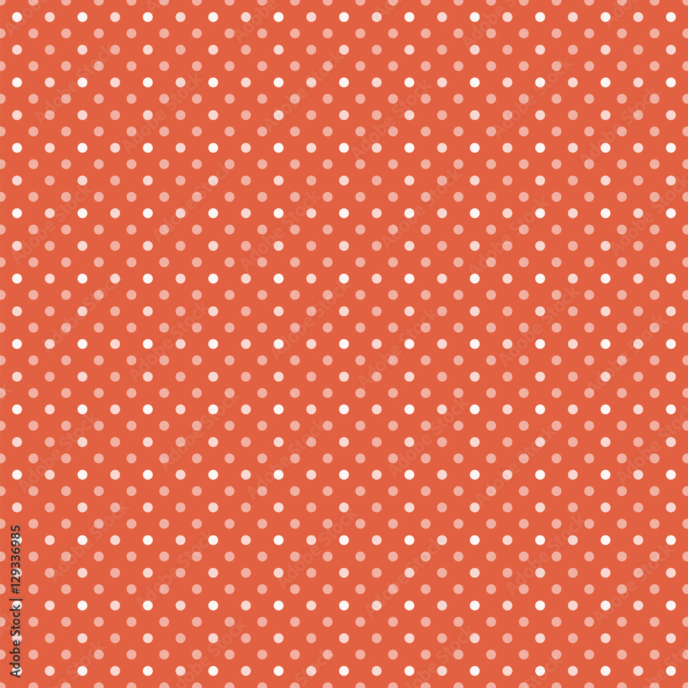 Vector Background #Medium Polka Dot Pattern, Flame_Spring 2017 Fashion Color