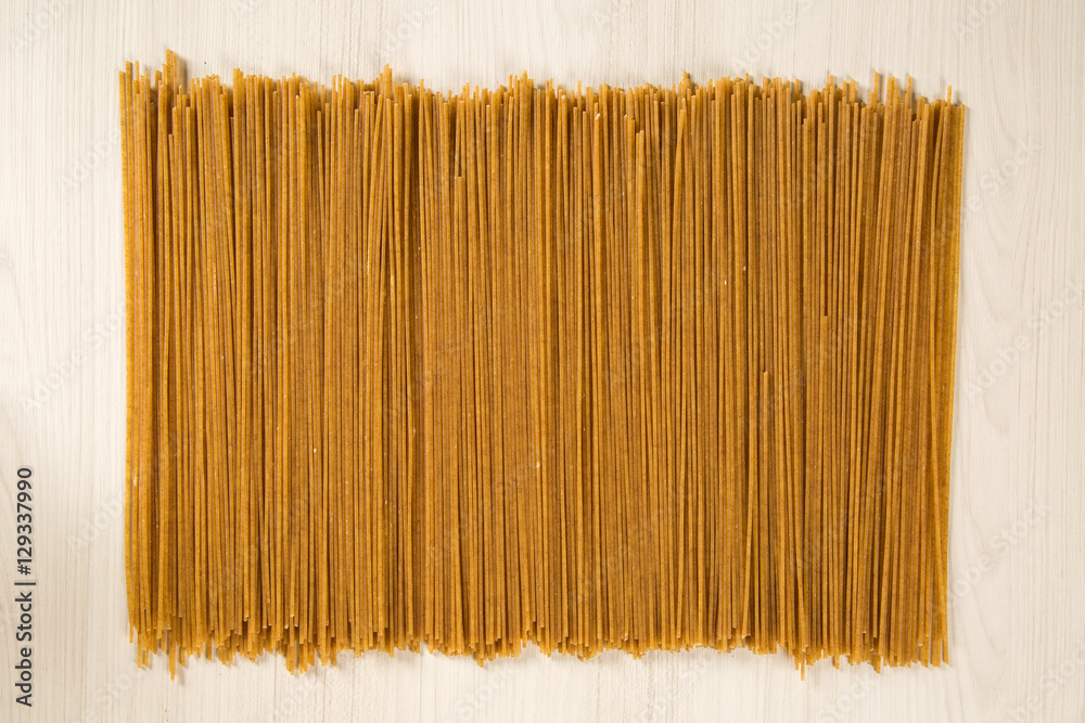 uncooked integral spaghetti top view uncooked integral spaghetti top view