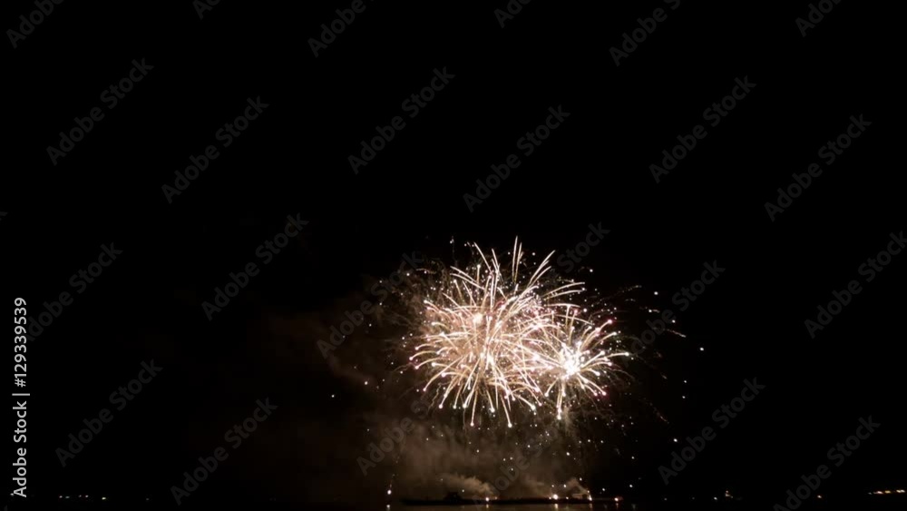 New Year celebration firework. Video clip loop. New Year celebration firework. Video clip loop.